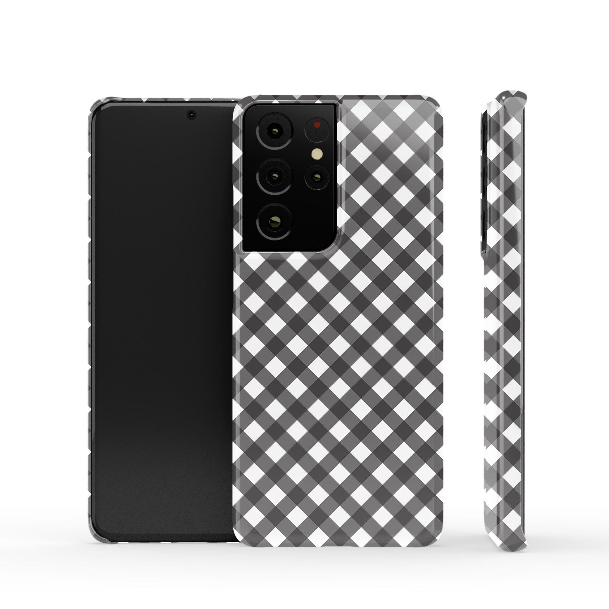 Cross Checkers | Diagonal Plaid Samsung Case Slim for Galaxy S21 Ultra