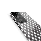 Cross Checkers | Diagonal Plaid Samsung Case Slim for Galaxy S21 Ultra