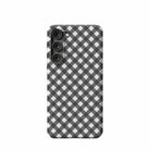 Cross Checkers | Diagonal Plaid Samsung Case Slim for Galaxy S23 Plus