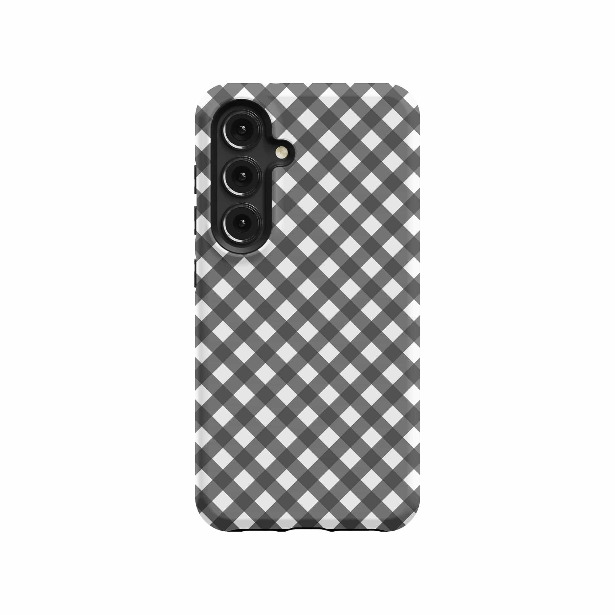 Cross Checkers | Diagonal Plaid Samsung Case Tough for Galaxy S24