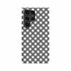 Cross Checkers | Diagonal Plaid Samsung Case Slim for Galaxy S24 Ultra