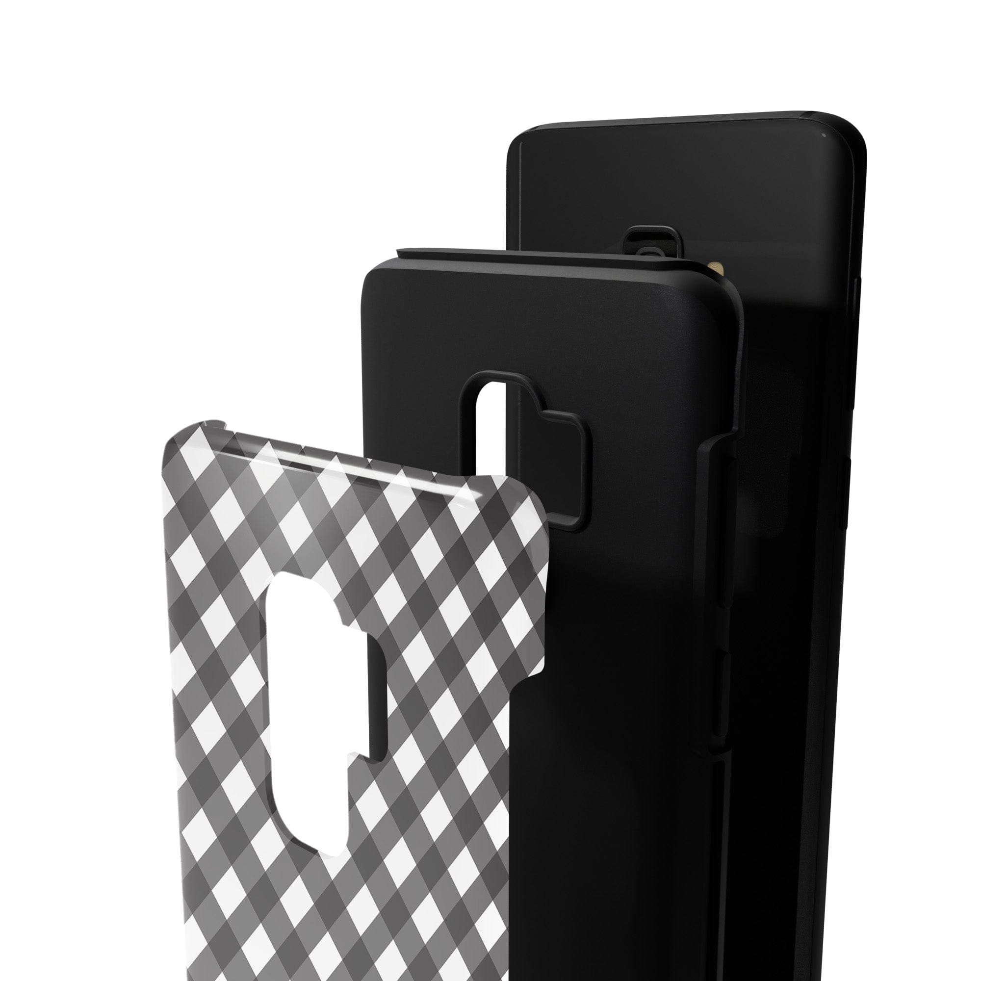 Cross Checkers | Diagonal Plaid Samsung Case Tough for Galaxy S9 Plus 