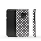 Cross Checkers | Diagonal Plaid Samsung Case Tough for Galaxy S9 