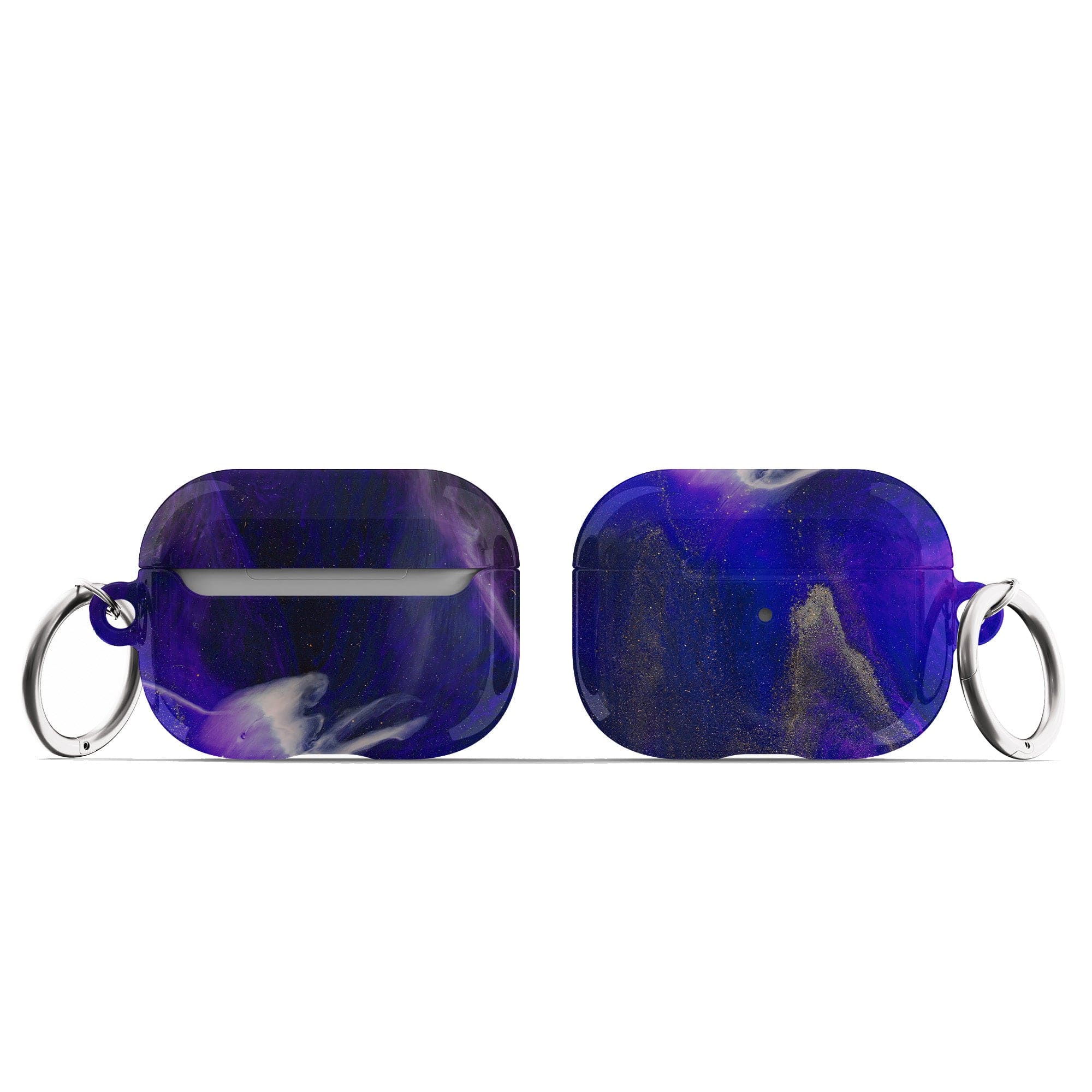 Deep Space | Marble Apple AirPods Case for AirPods 3 & AirPods Pro 1&2 Silver