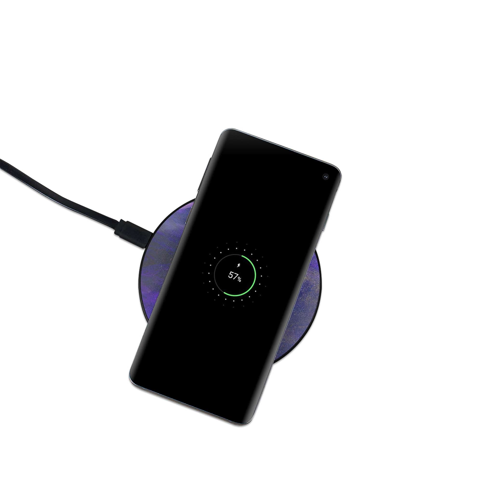 Deep Space | Marble Wireless Charging Pad in Black