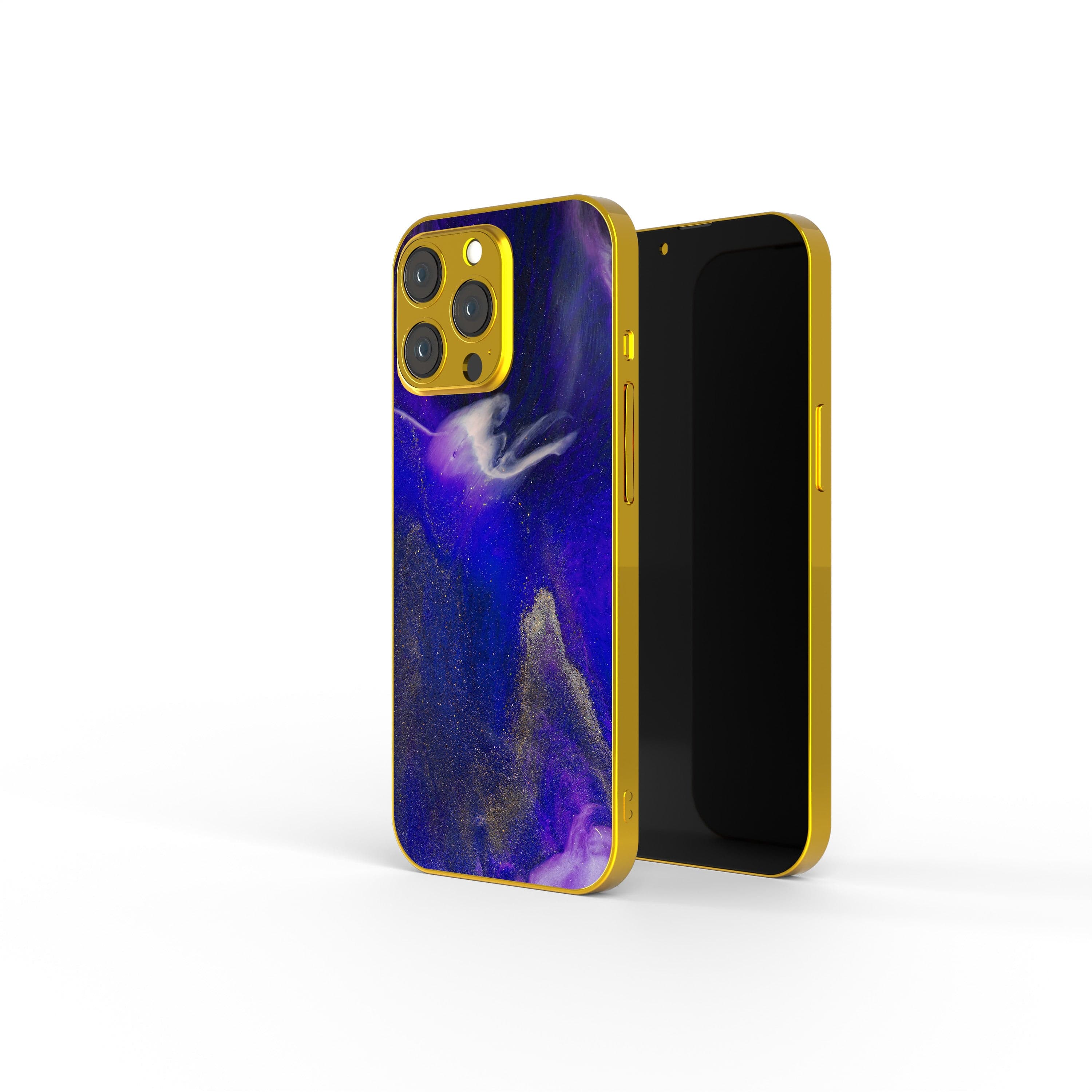 Deep Space | Marble Precious Metals Case in Gold