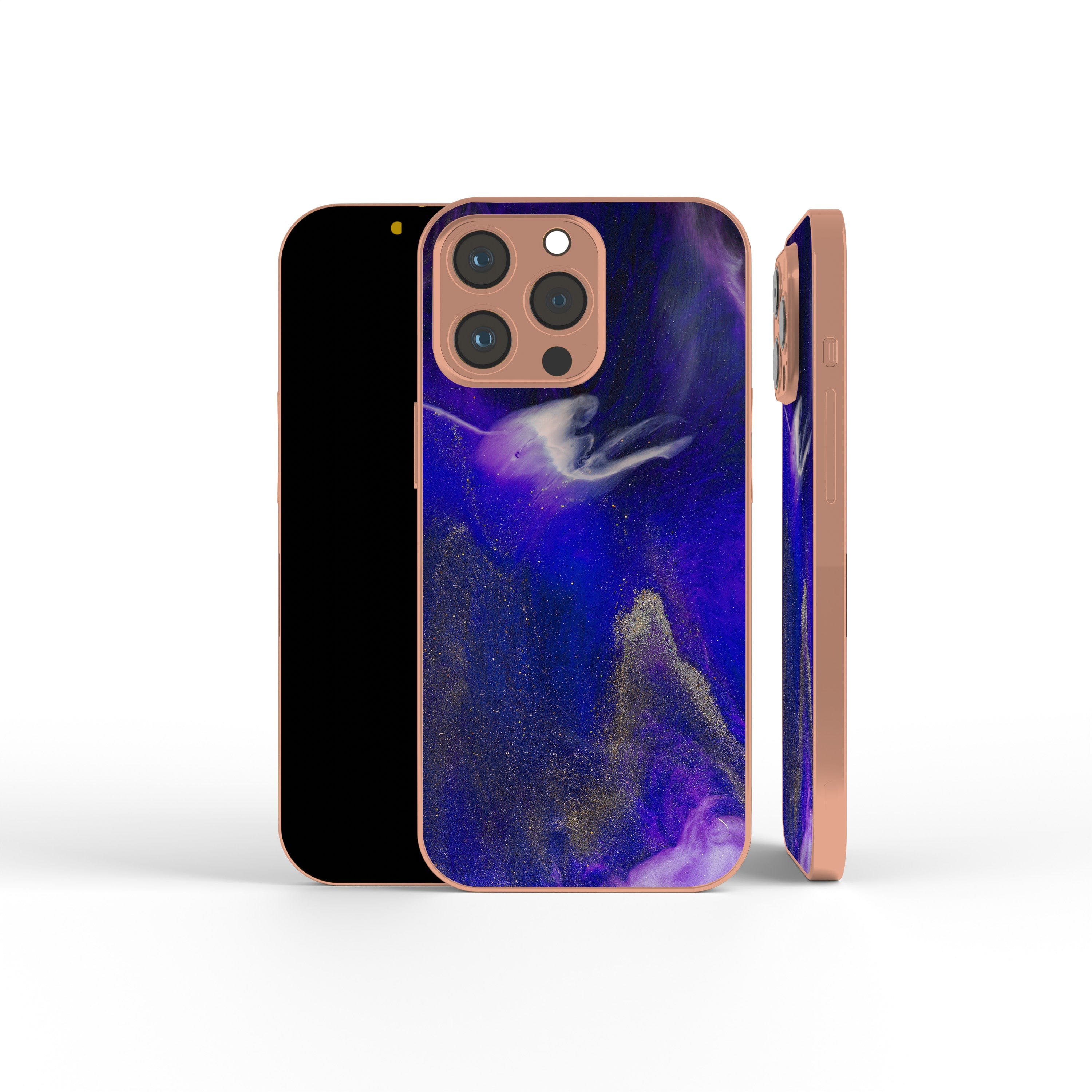 Deep Space | Marble Precious Metals Case in Rose Gold