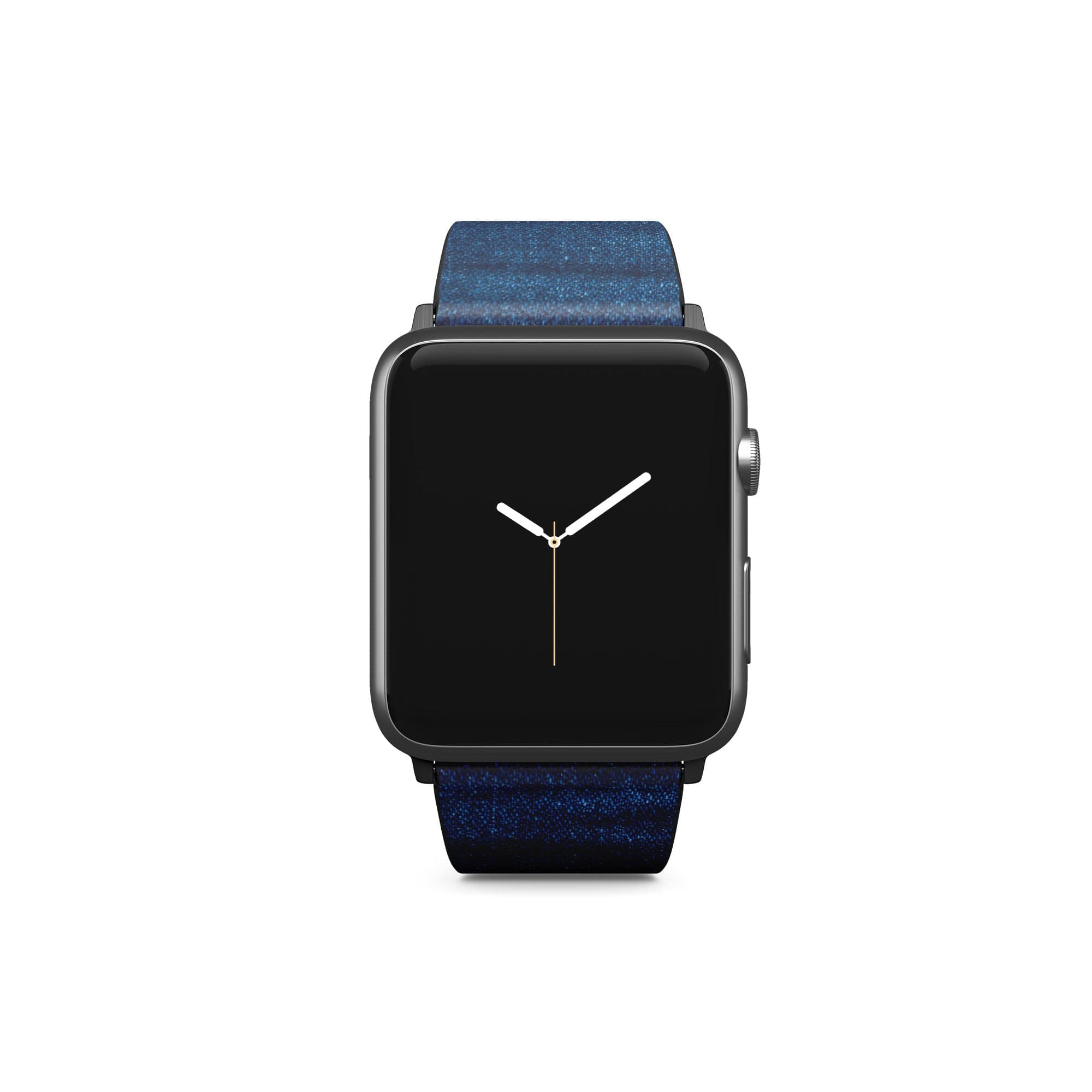 Denim Blues | Blue Jean Pattern Apple Watch Band for 38/40/41 mm Watch in Black