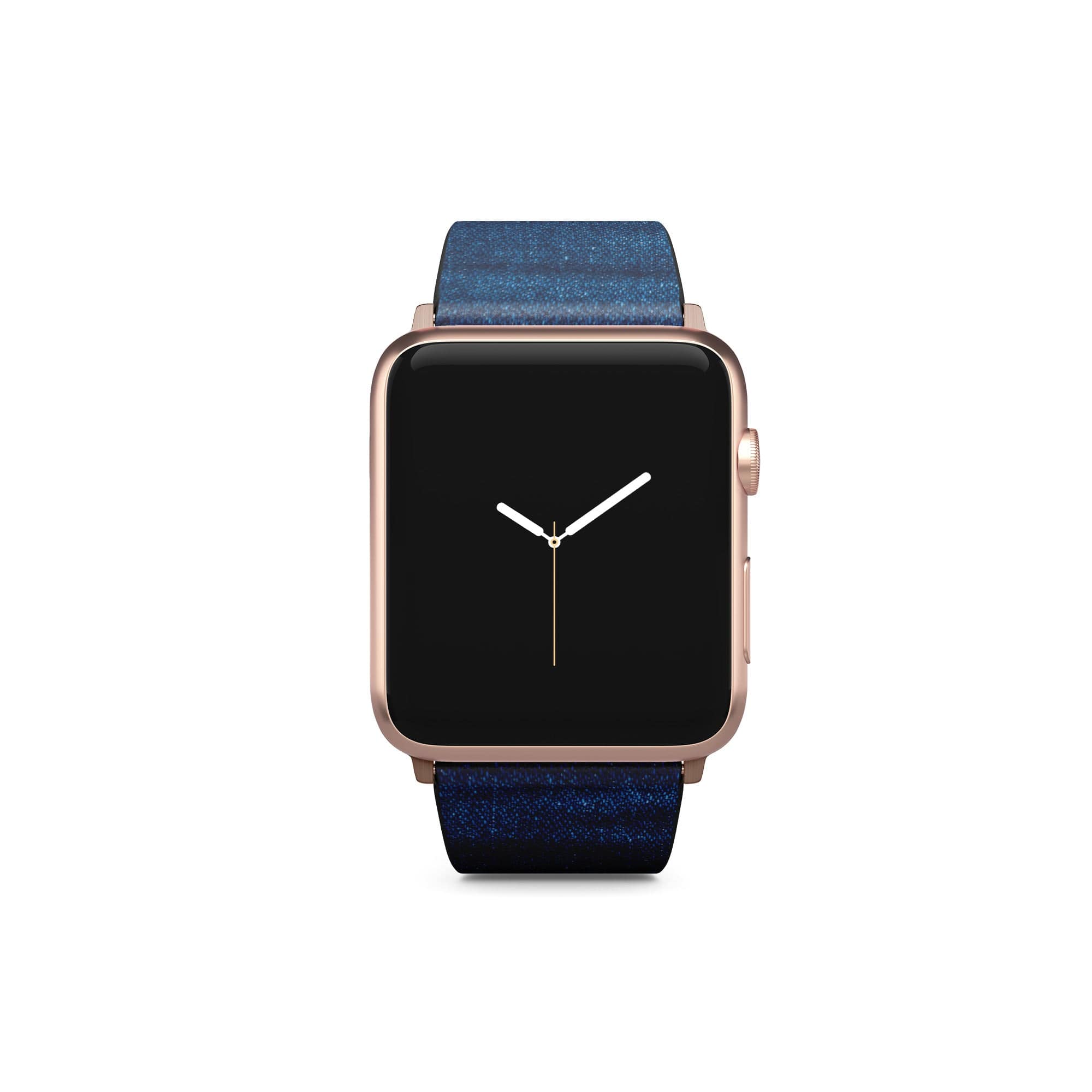 Denim Blues | Blue Jean Pattern Apple Watch Band for 38/40/41 mm Watch in Rose Gold