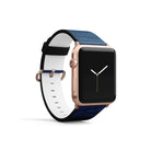 Denim Blues | Blue Jean Pattern Apple Watch Band for 38/40/41 mm Watch in Rose Gold