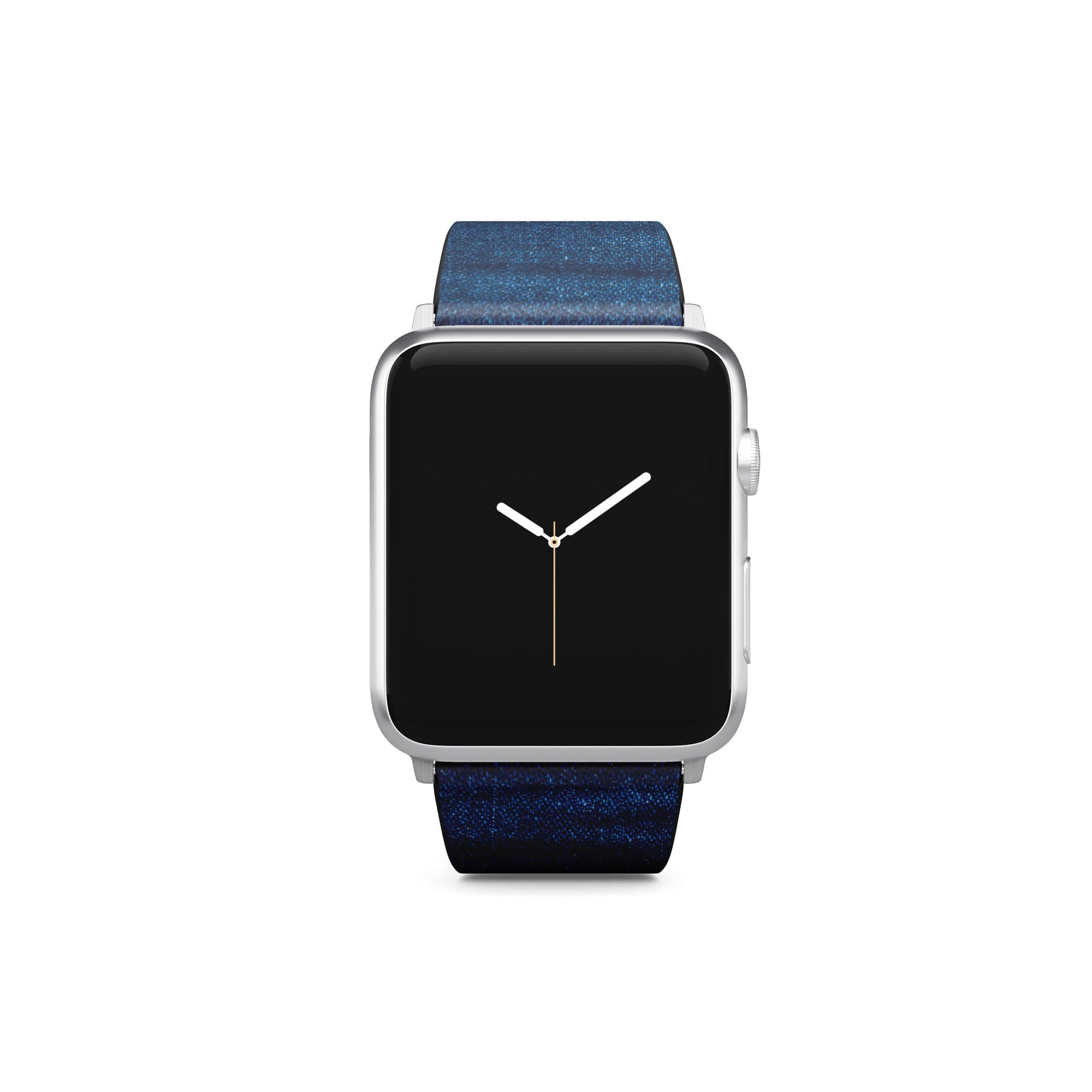 Denim Blues | Blue Jean Pattern Apple Watch Band for 38/40/41 mm Watch in Silver