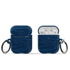 Denim Blues | Blue Jean Pattern Apple AirPods Case for AirPods 1&2 Black