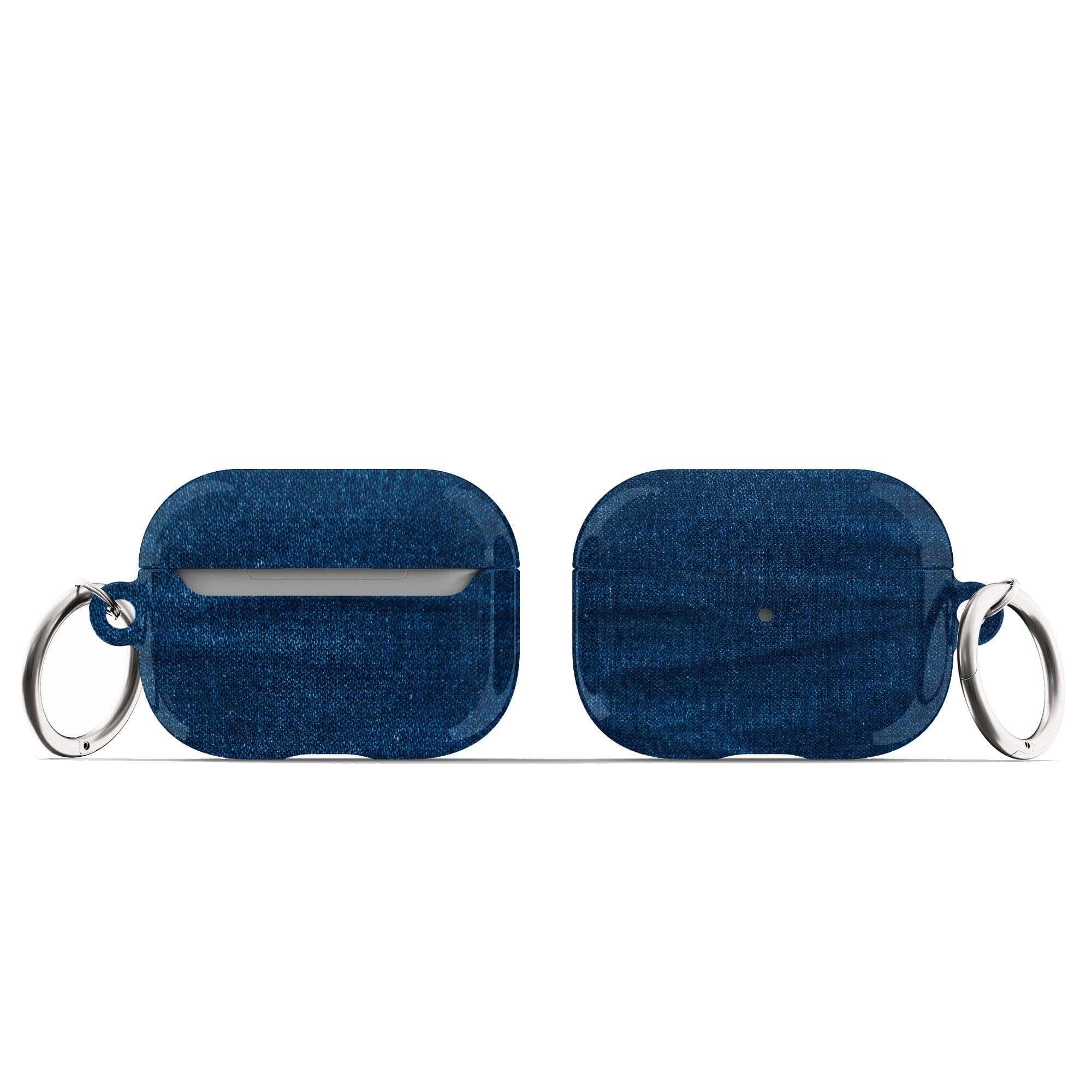 Denim Blues | Blue Jean Pattern Apple AirPods Case for AirPods 3 & AirPods Pro 1&2 Silver