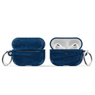 Denim Blues | Blue Jean Pattern Apple AirPods Case for AirPods 3 & AirPods Pro 1&2 Silver