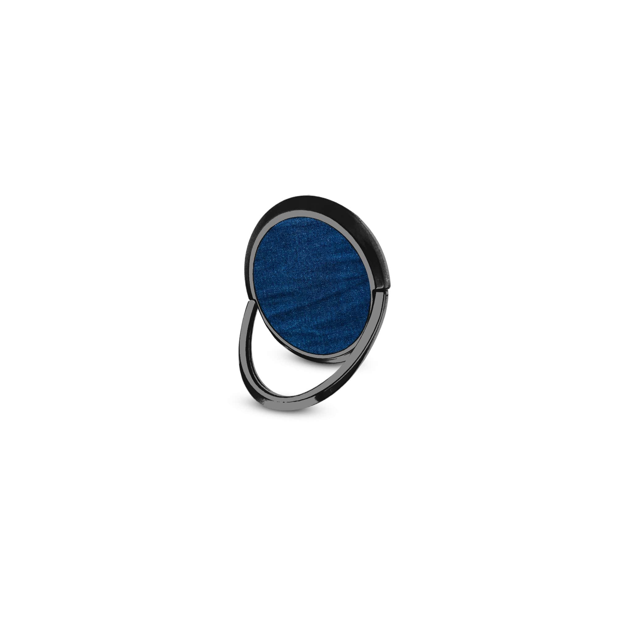 Denim Blues | Blue Jean Pattern Ring Holder in Black