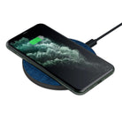 Denim Blues | Blue Jean Pattern Wireless Charging Pad in Black