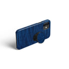 Denim Blues | Blue Jean Pattern Foldable Phone Grip in Black