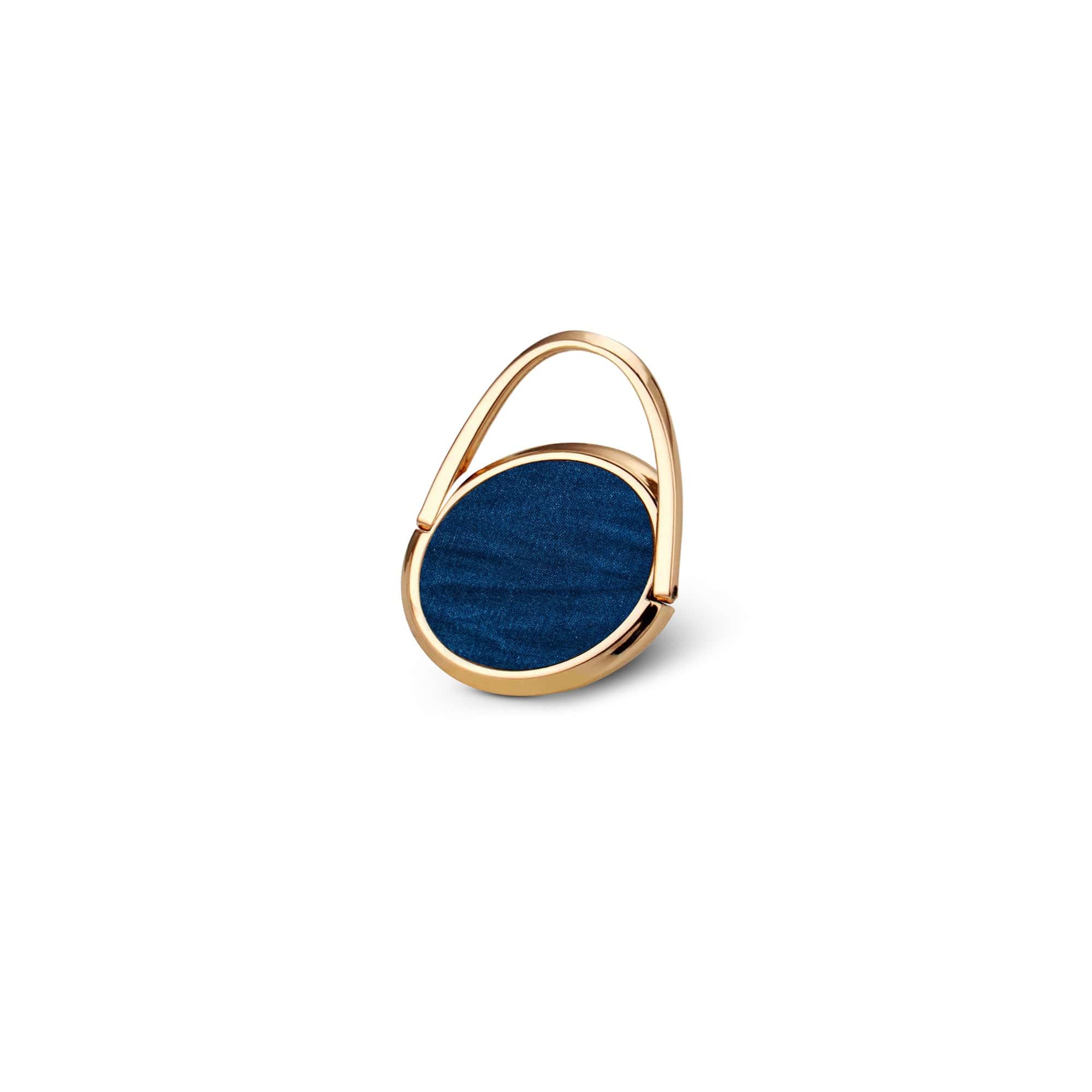 Denim Blues | Blue Jean Pattern Ring Holder in Gold