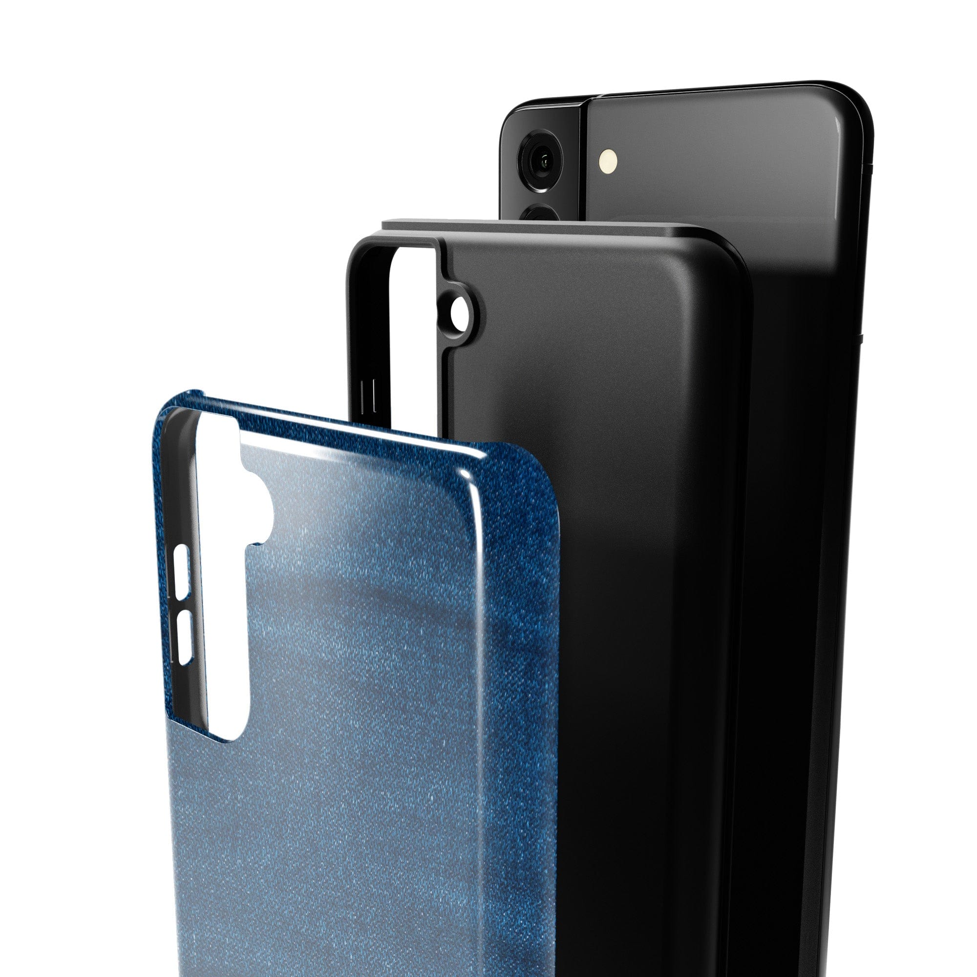 Denim Blues | Blue Jean Pattern Samsung Case Tough for Galaxy S21 Plus