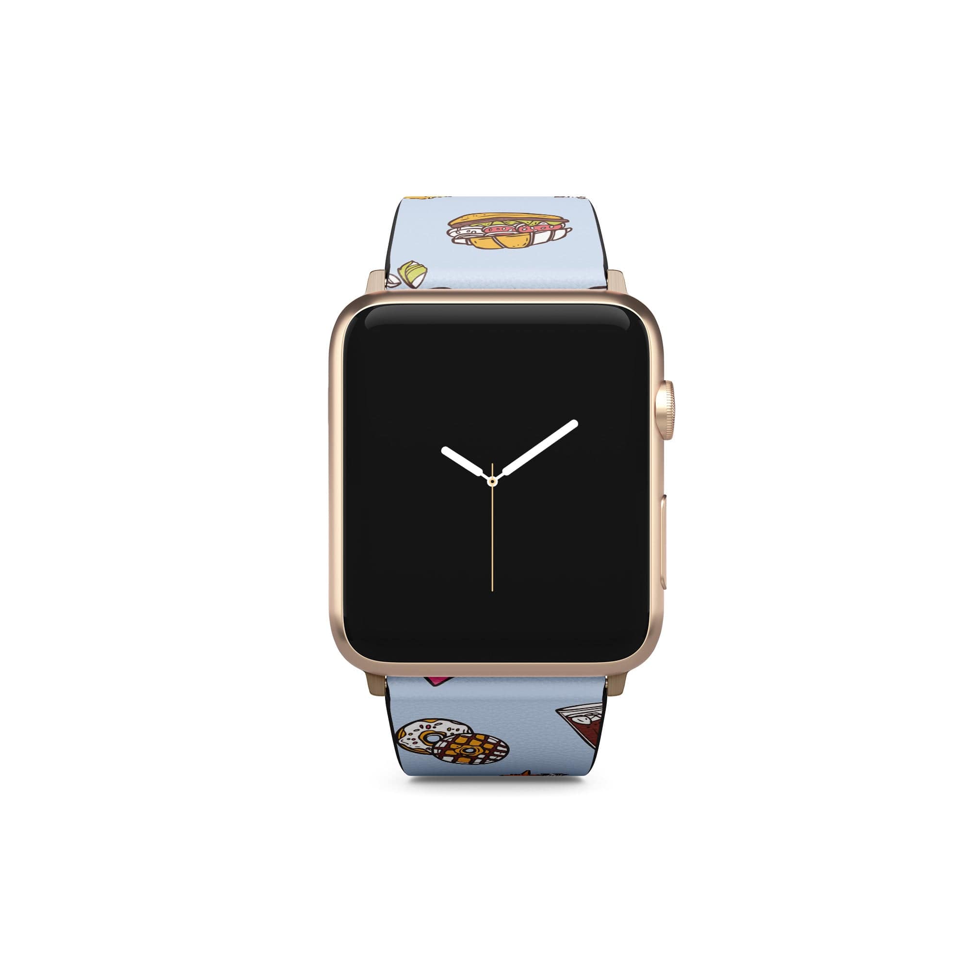 F My Diet | Junk Food Apple Watch Band for 38/40/41 mm Watch in Gold