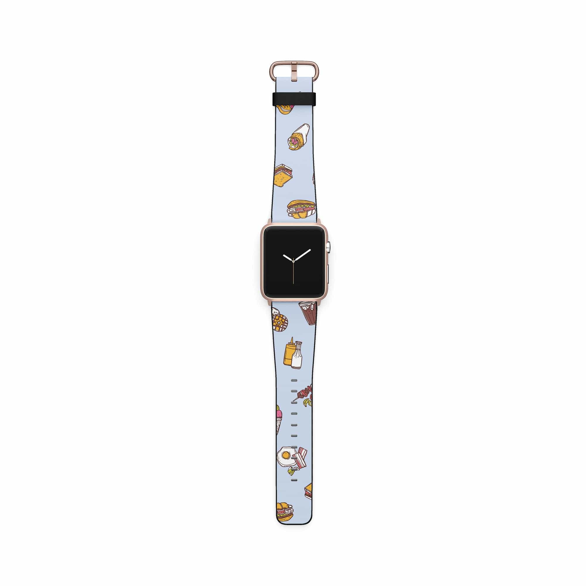 F My Diet | Junk Food Apple Watch Band for 38/40/41 mm Watch in Rose Gold