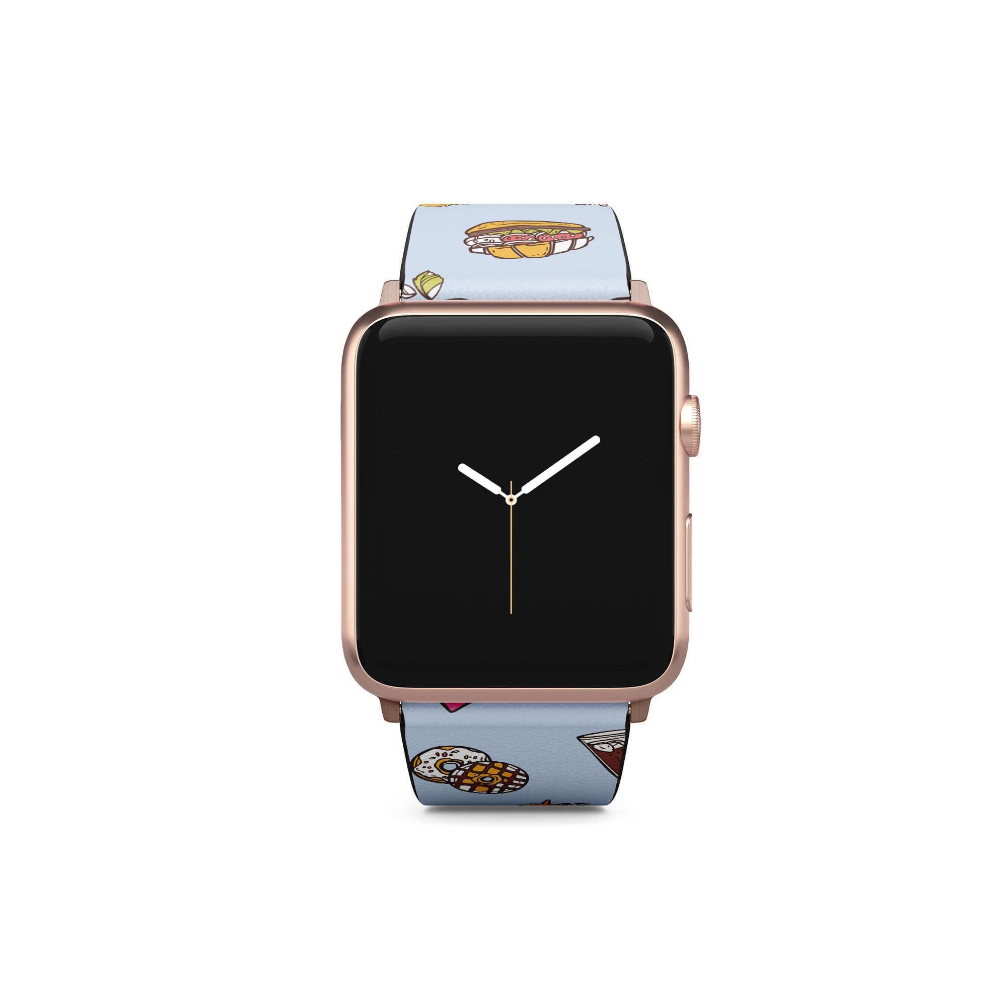 F My Diet | Junk Food Apple Watch Band for 38/40/41 mm Watch in Rose Gold