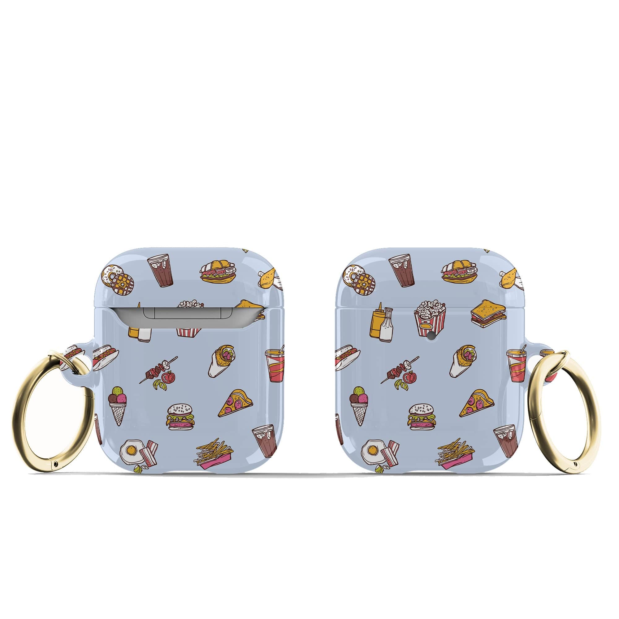 F My Diet | Junk Food Apple AirPods Case for AirPods 1&2 Gold