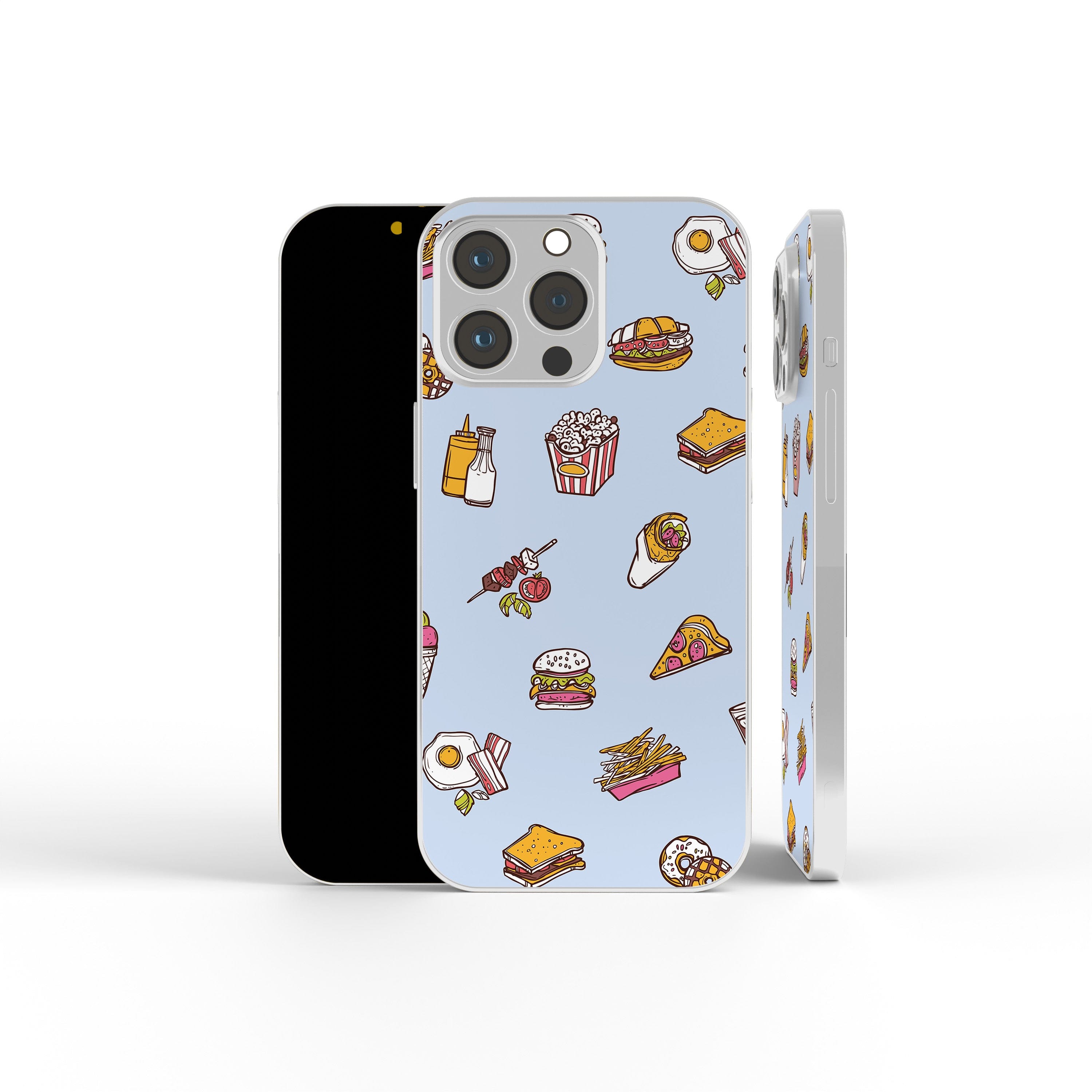 F My Diet | Junk Food Precious Metals Case in Silver