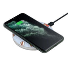 F My Diet | Junk Food Wireless Charging Pad in Silver