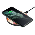 Far Out | Floral Smiley Face Wireless Charging Pad in Black