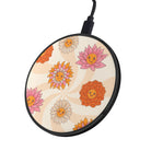 Far Out | Floral Smiley Face Wireless Charging Pad in Black