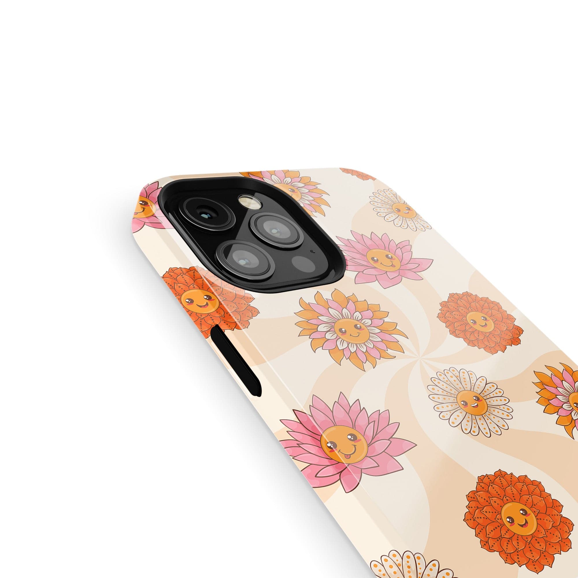 Far Out | Floral Smiley Face Case Tough for iPhone XS Max