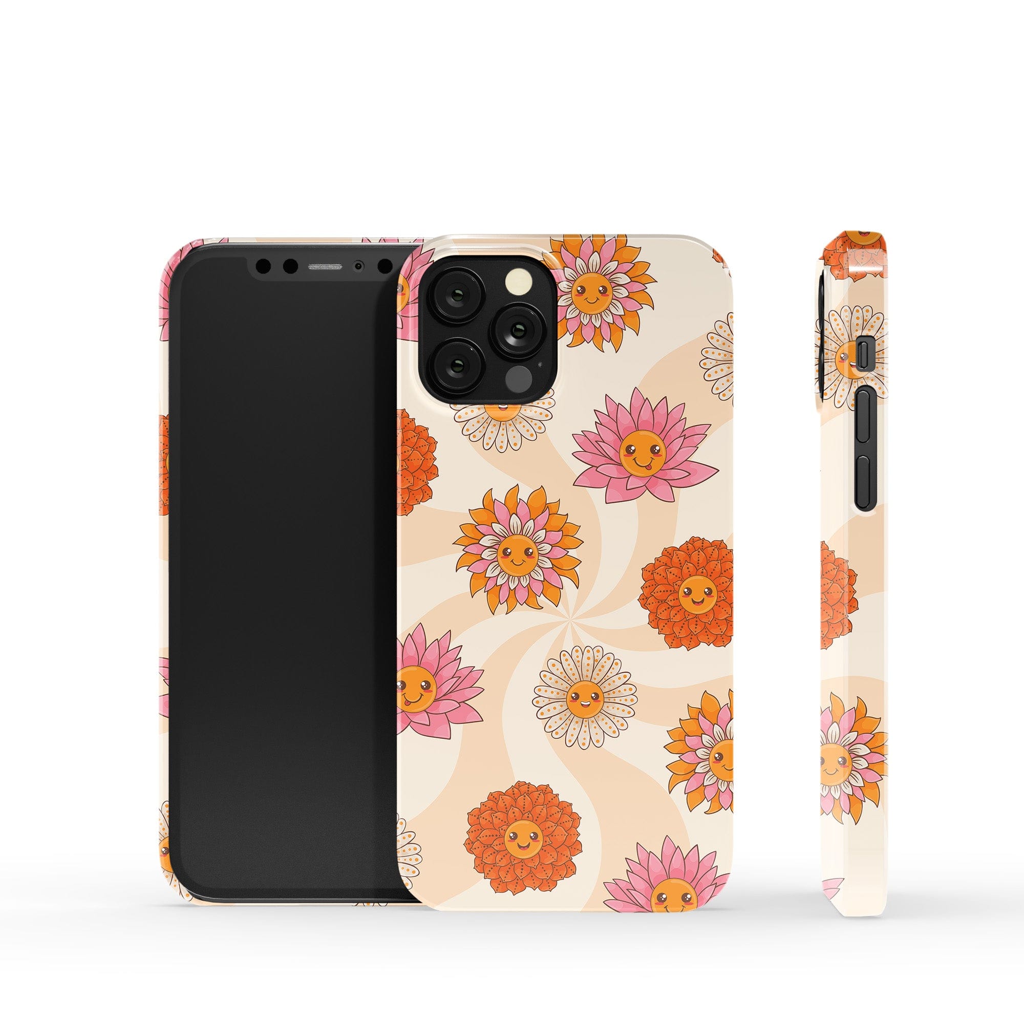 Far Out | Floral Smiley Face Case Tough for iPhone XR