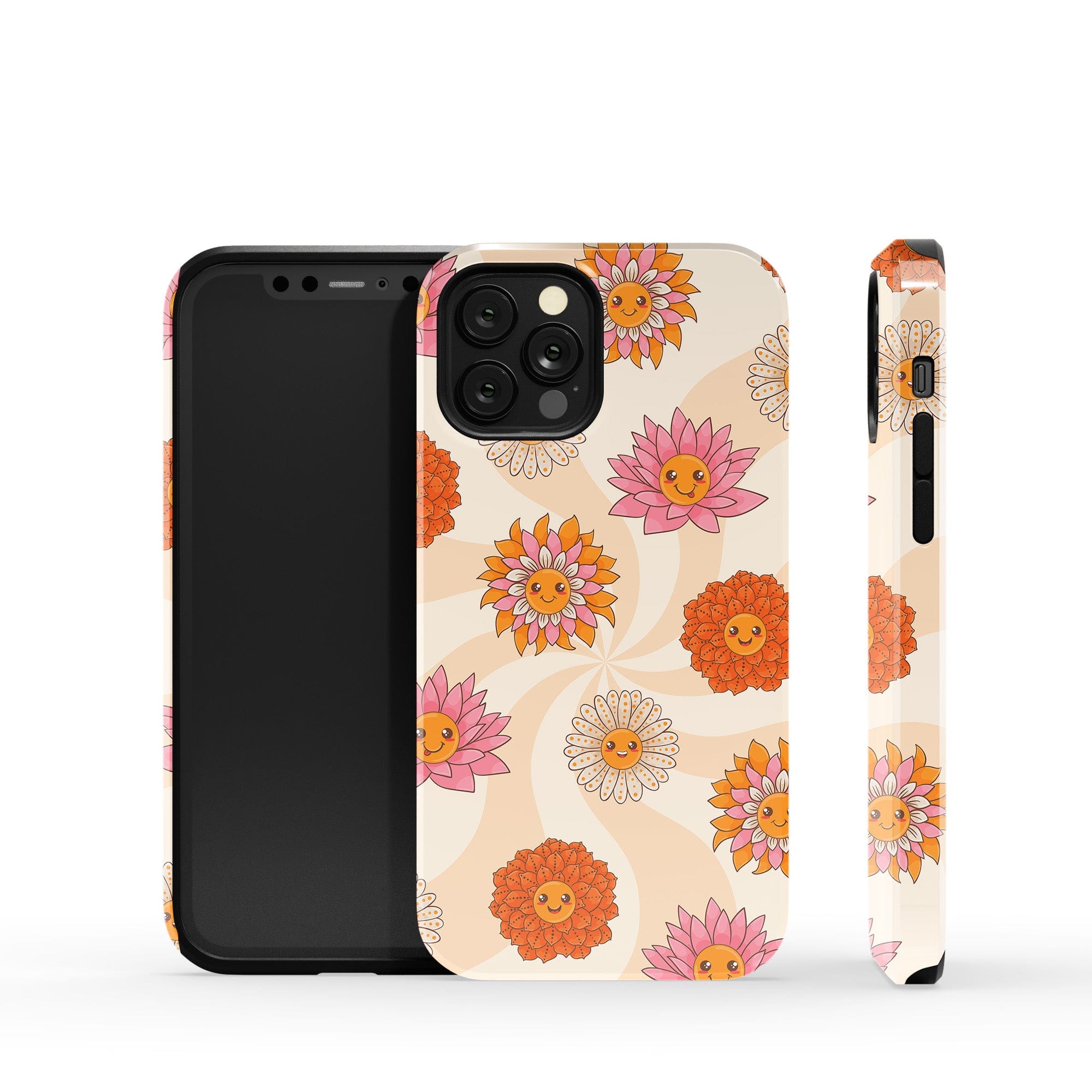 Far Out | Floral Smiley Face Case Tough for iPhone X/XS