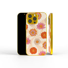 Far Out | Floral Smiley Face Precious Metals Case in Gold