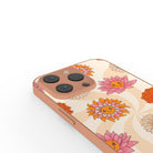 Far Out | Floral Smiley Face Precious Metals Case in Rose Gold