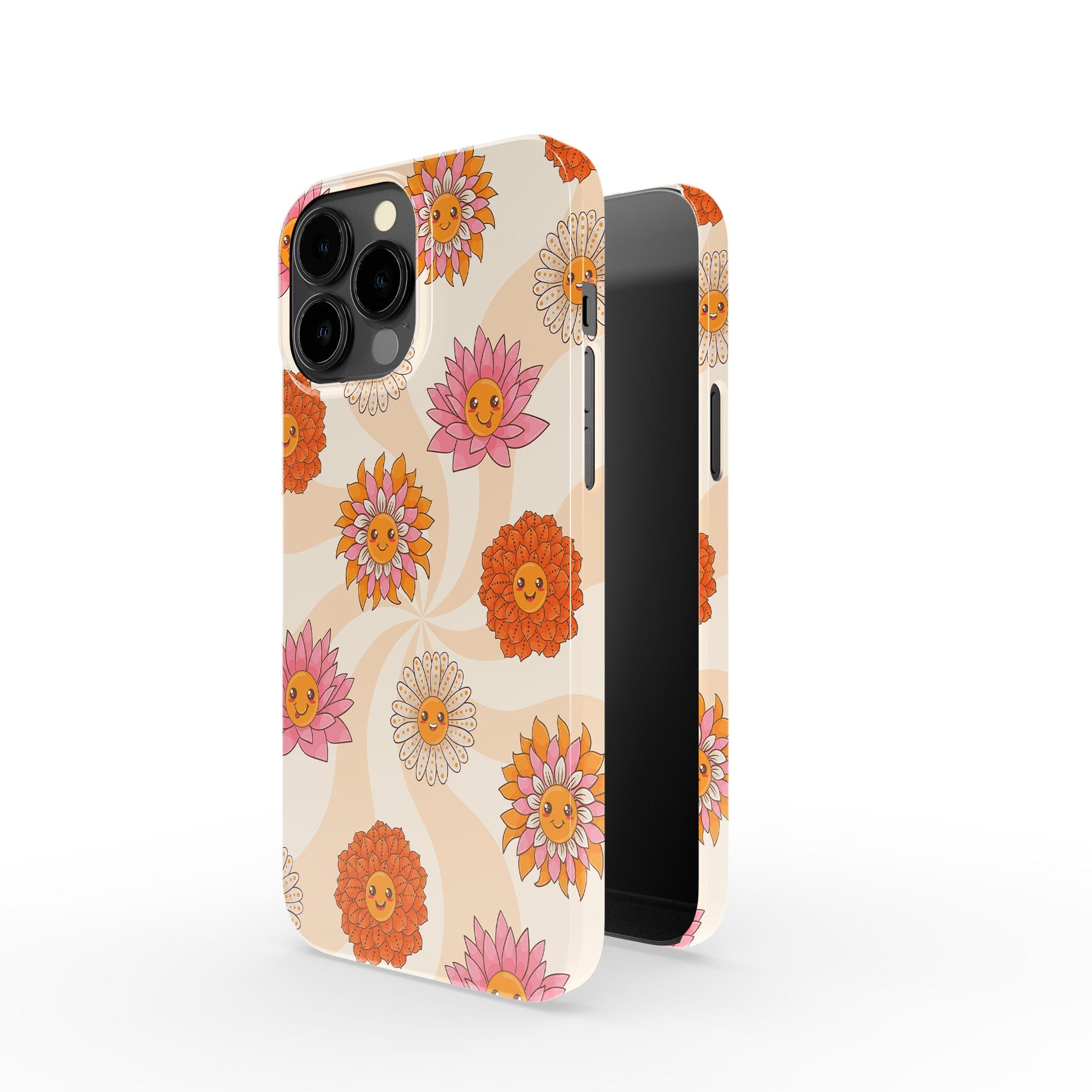 Far Out | Floral Smiley Face Case Clear for iPhone 13 Pro Max