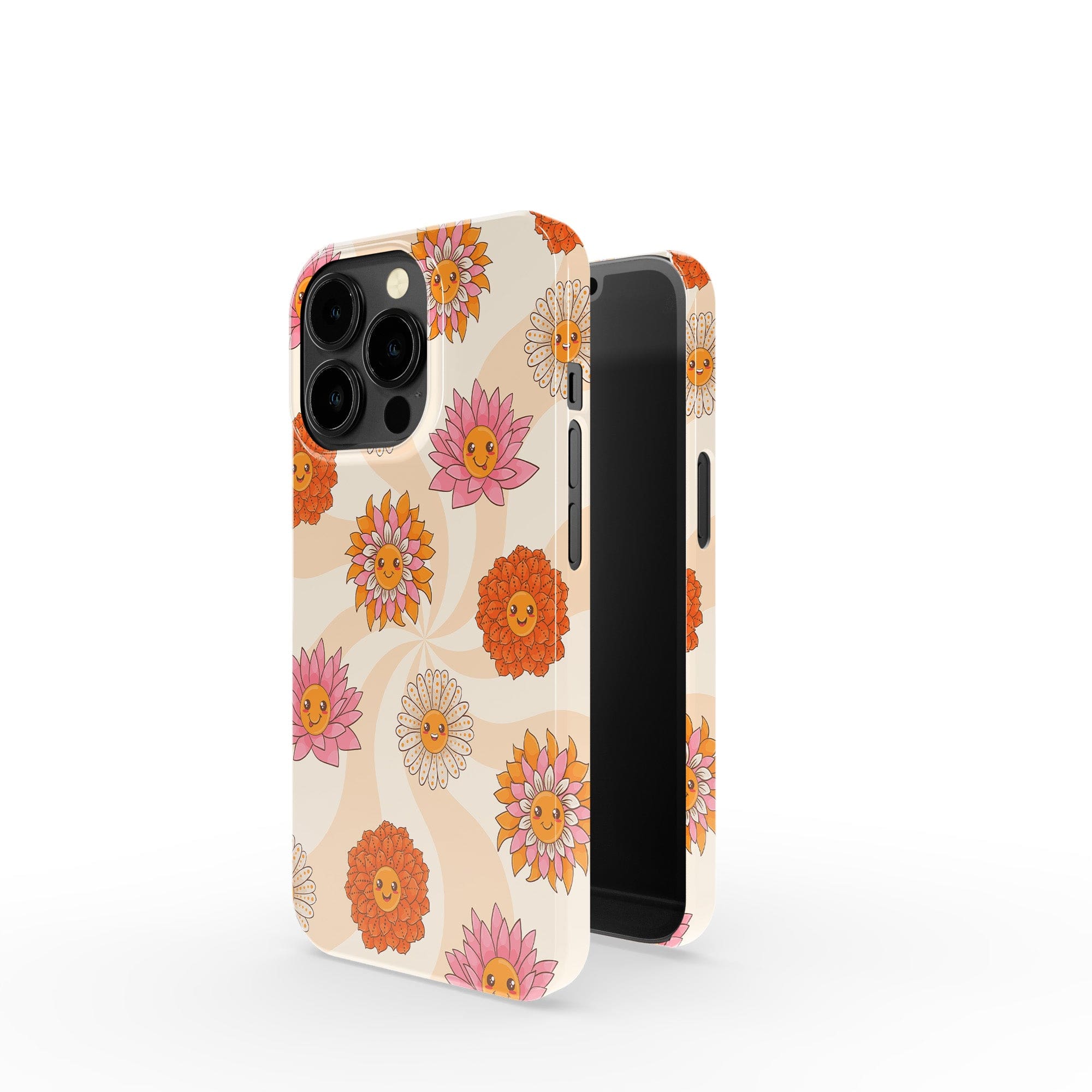 Far Out | Floral Smiley Face Case Tough for iPhone 13 Mini