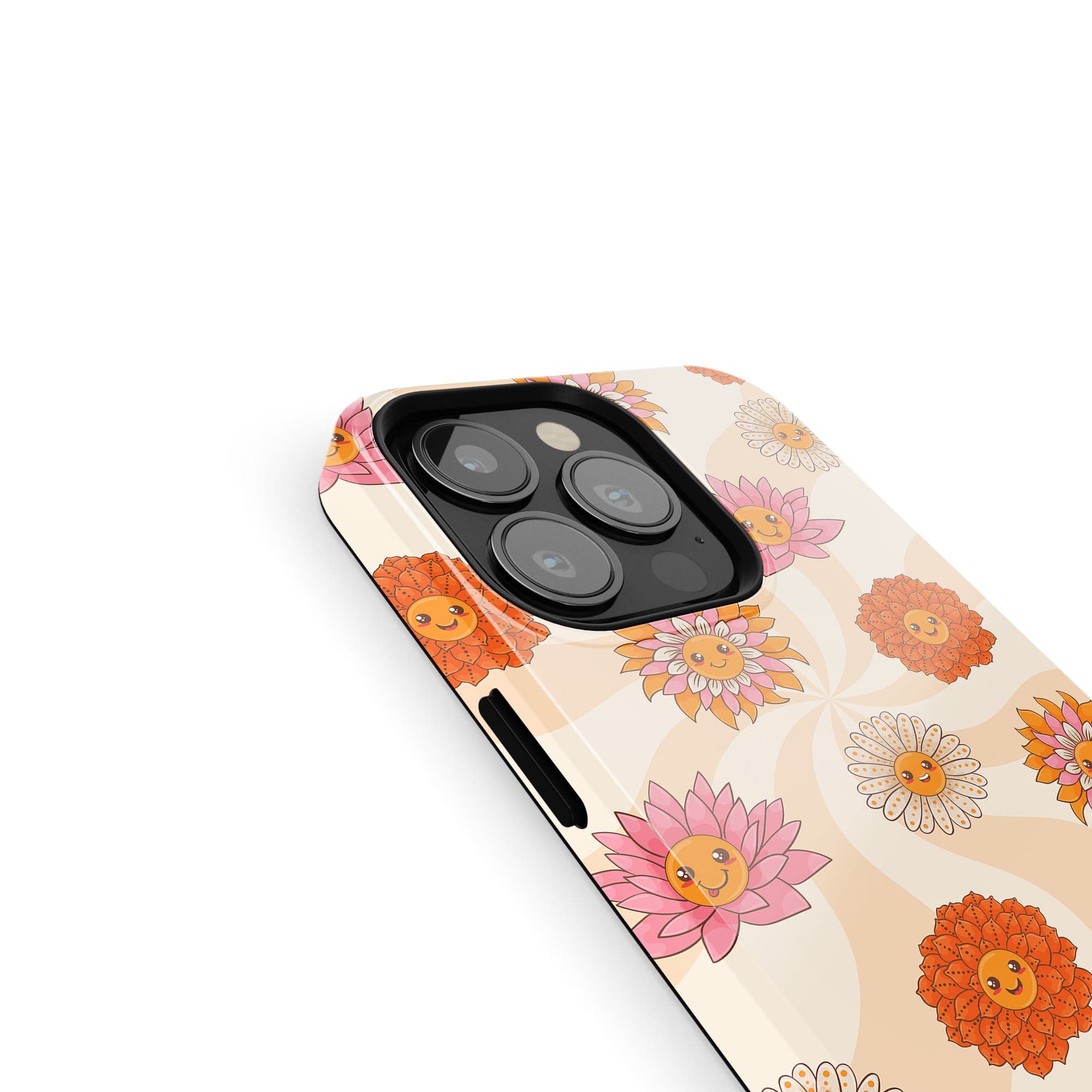 Far Out | Floral Smiley Face Case Tough for iPhone 12 Pro Max