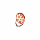 Far Out | Floral Smiley Face Ring Holder in Rose Gold