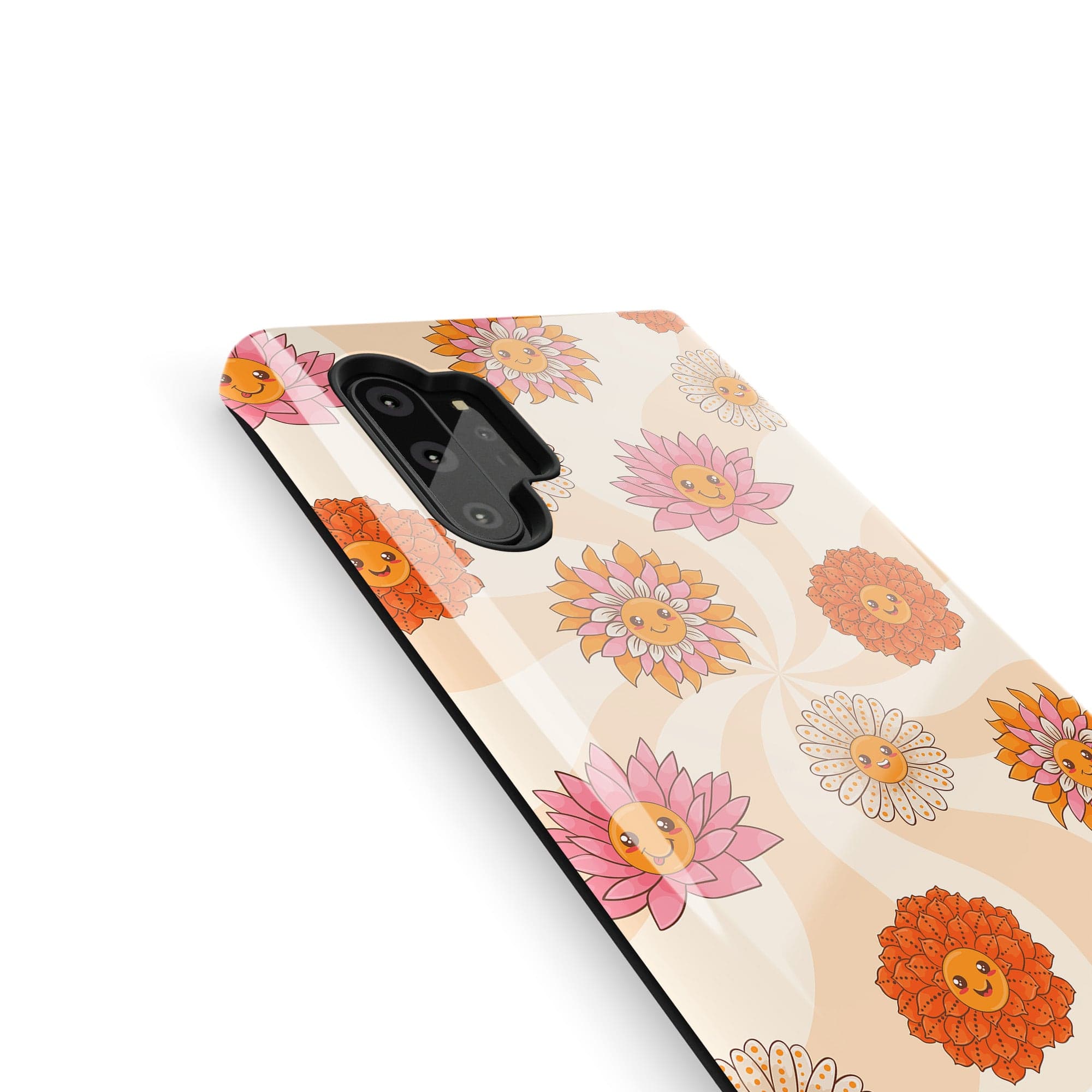 Far Out | Floral Smiley Face Samsung Case Tough for Galaxy Note 10 Plus 