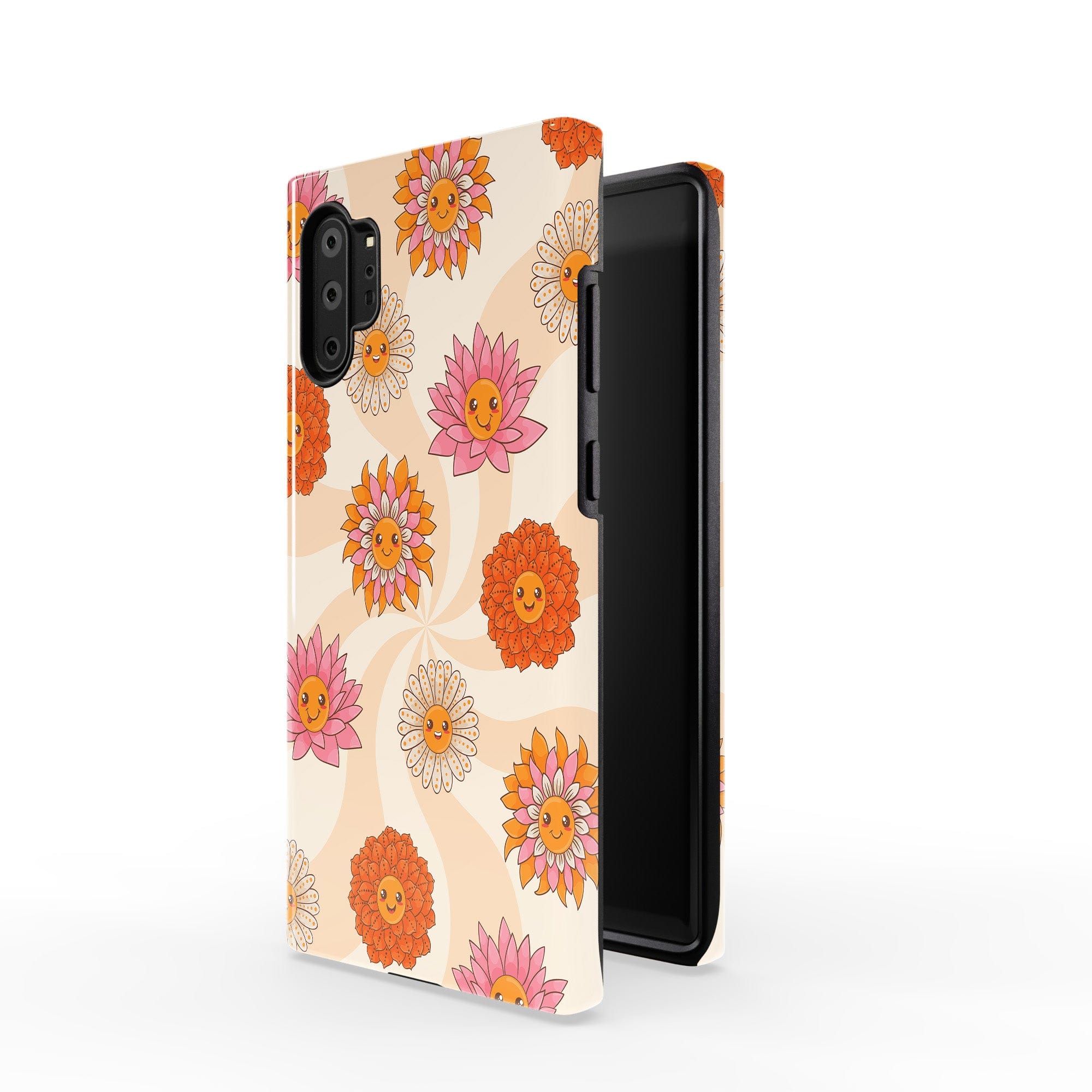 Far Out | Floral Smiley Face Samsung Case Tough for Galaxy Note 10 Plus 