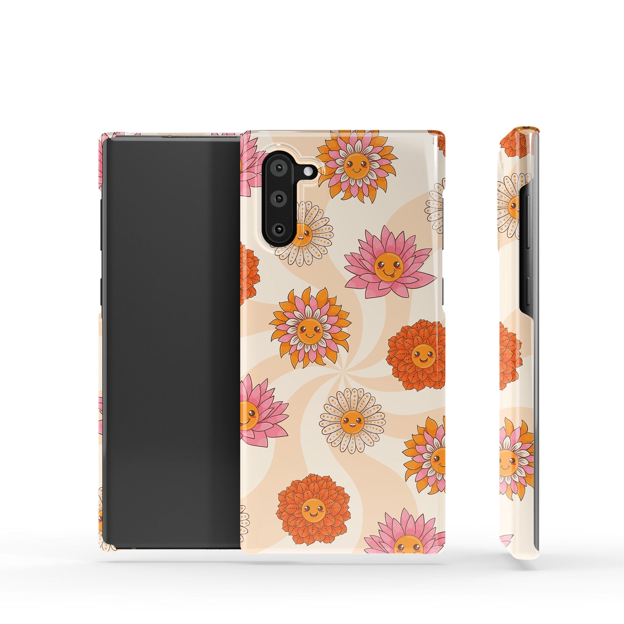 Far Out | Floral Smiley Face Samsung Case Slim for Galaxy Note 10 