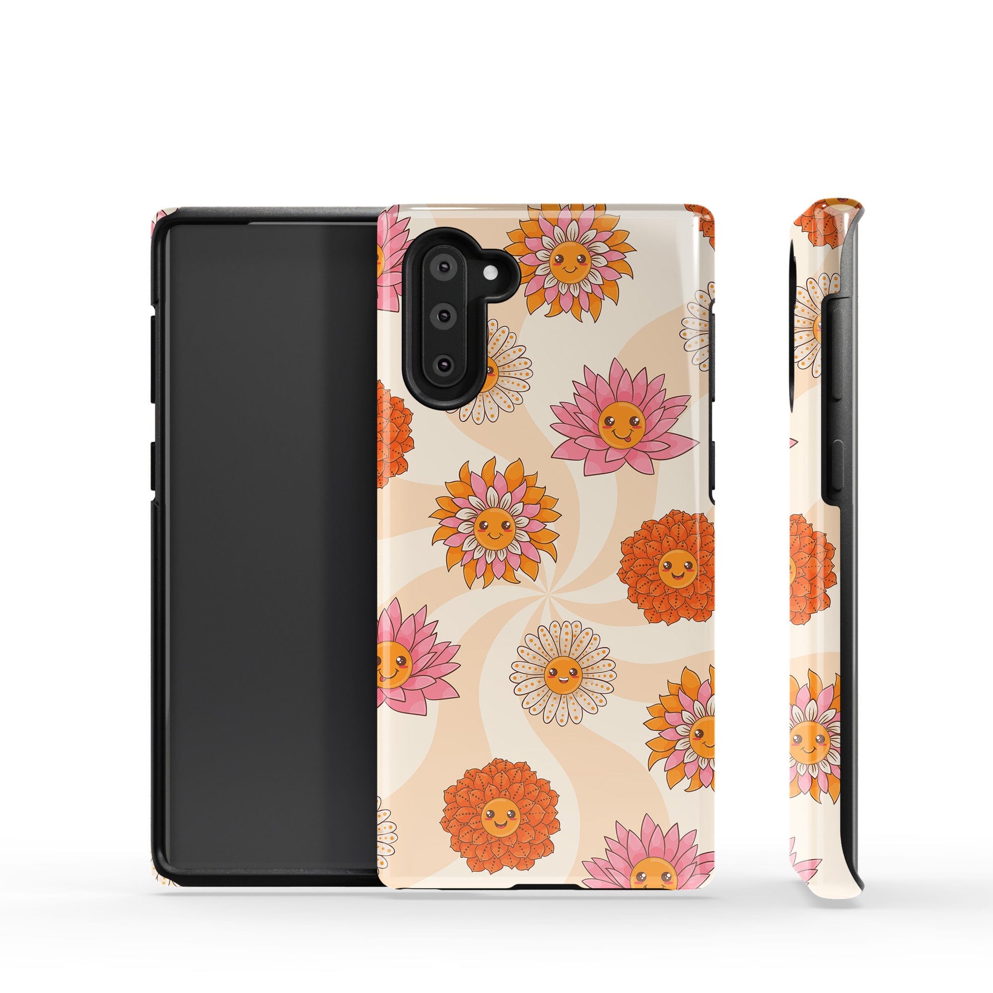 Far Out | Floral Smiley Face Samsung Case Tough for Galaxy Note 10 