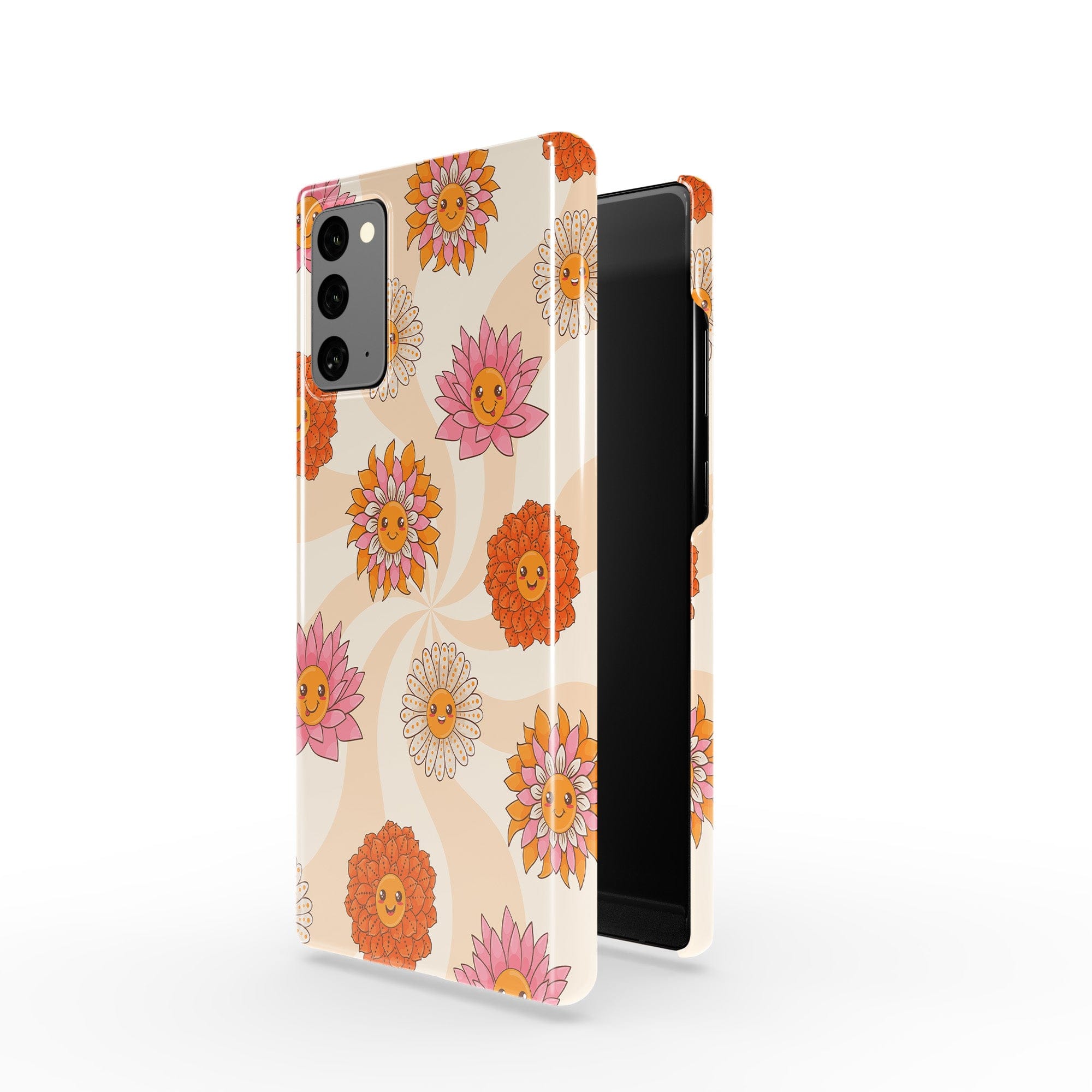 Far Out | Floral Smiley Face Samsung Case Slim for Galaxy Note 20 