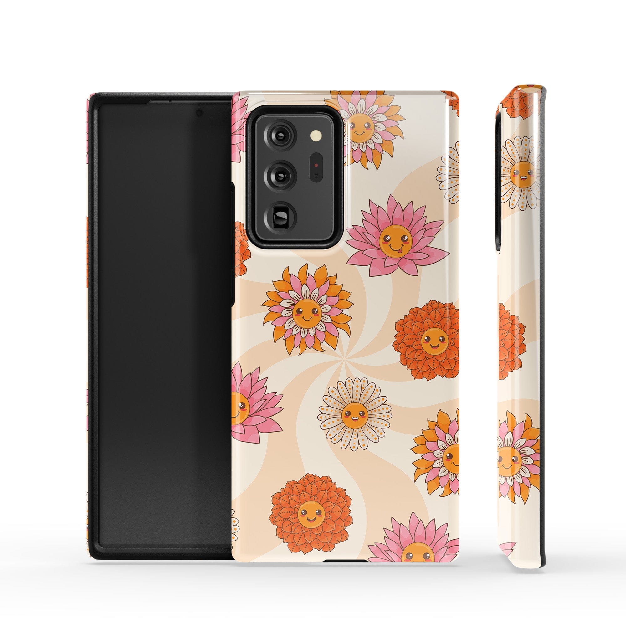 Far Out | Floral Smiley Face Samsung Case Tough for Galaxy Note 20 Ultra 