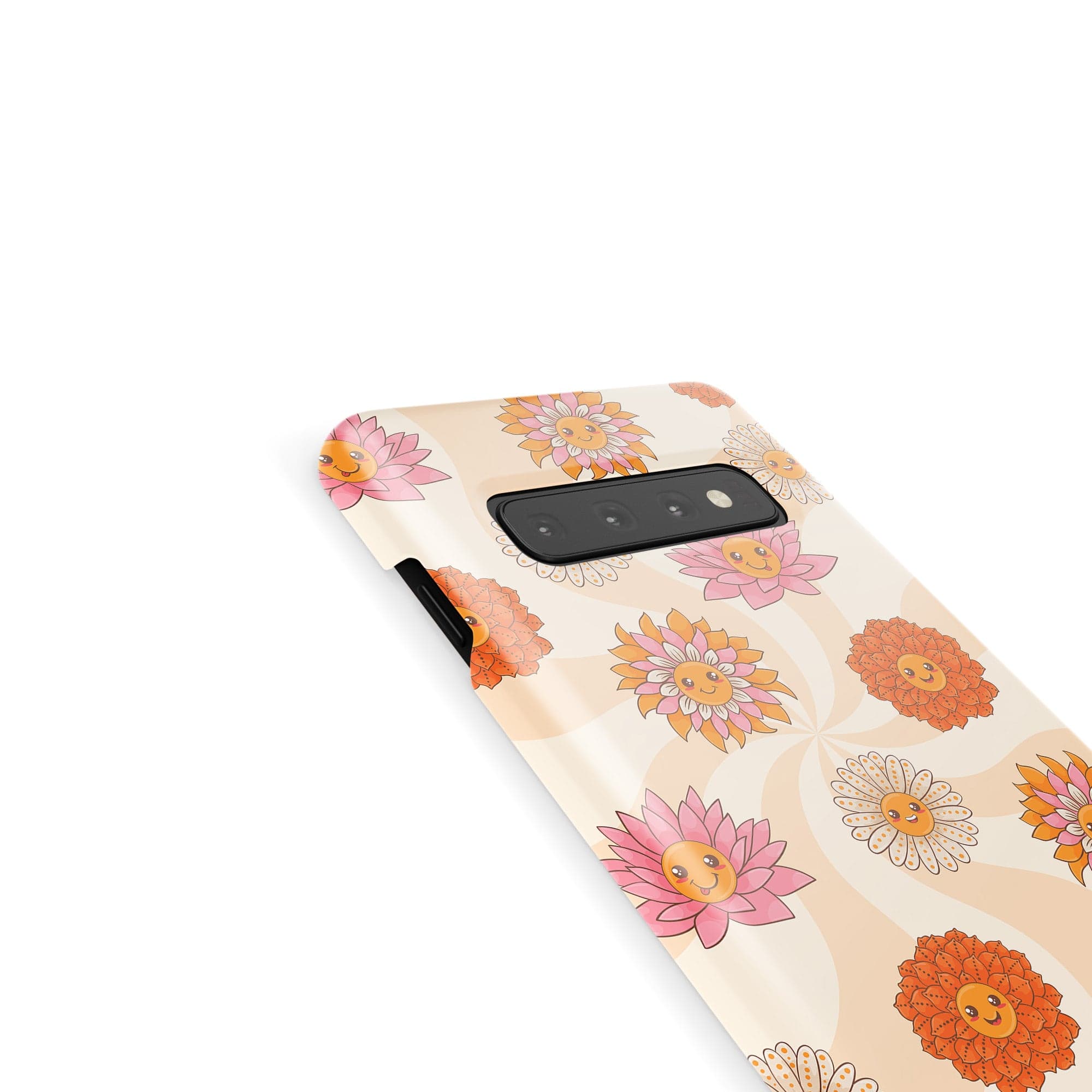 Far Out | Floral Smiley Face Samsung Case Slim for Galaxy S10 