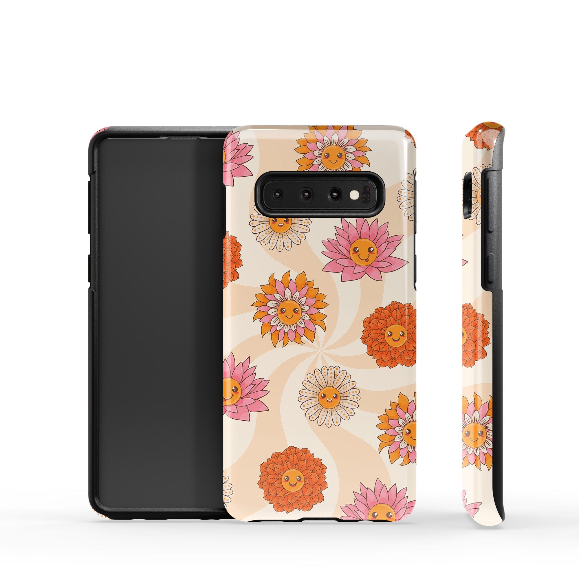 Far Out | Floral Smiley Face Samsung Case Tough for Galaxy S10 