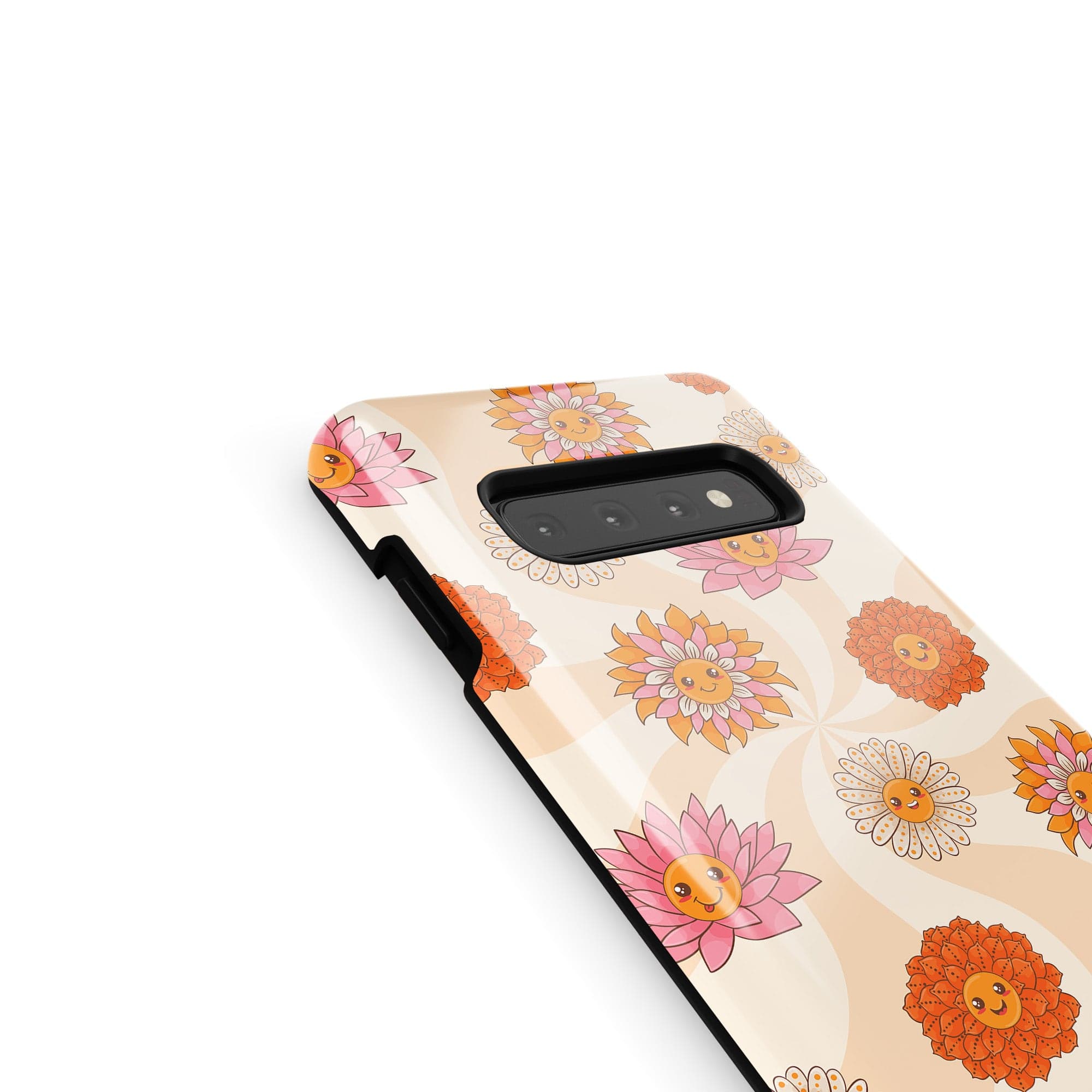 Far Out | Floral Smiley Face Samsung Case Tough for Galaxy S10 