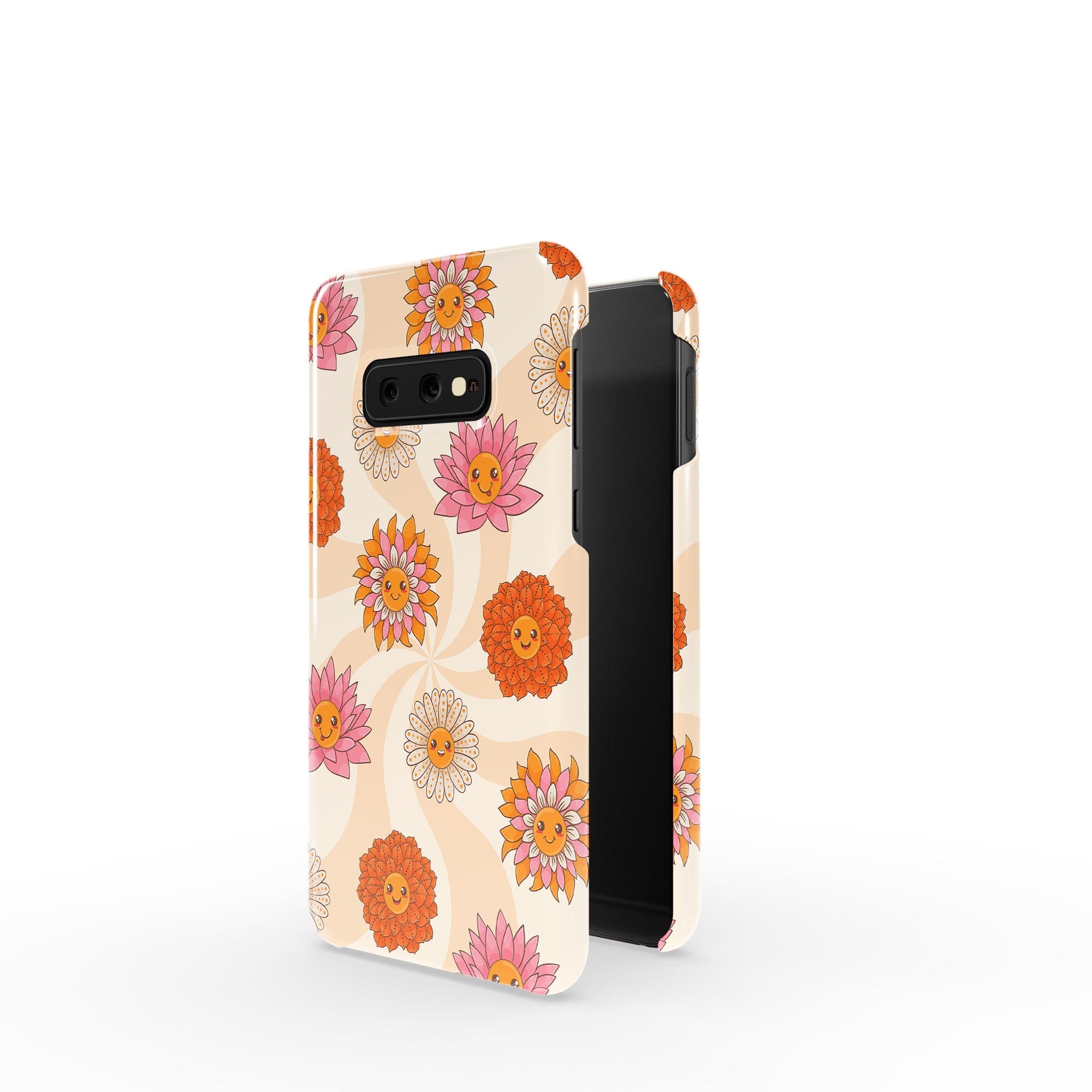 Far Out | Floral Smiley Face Samsung Case Slim for Galaxy S10e 